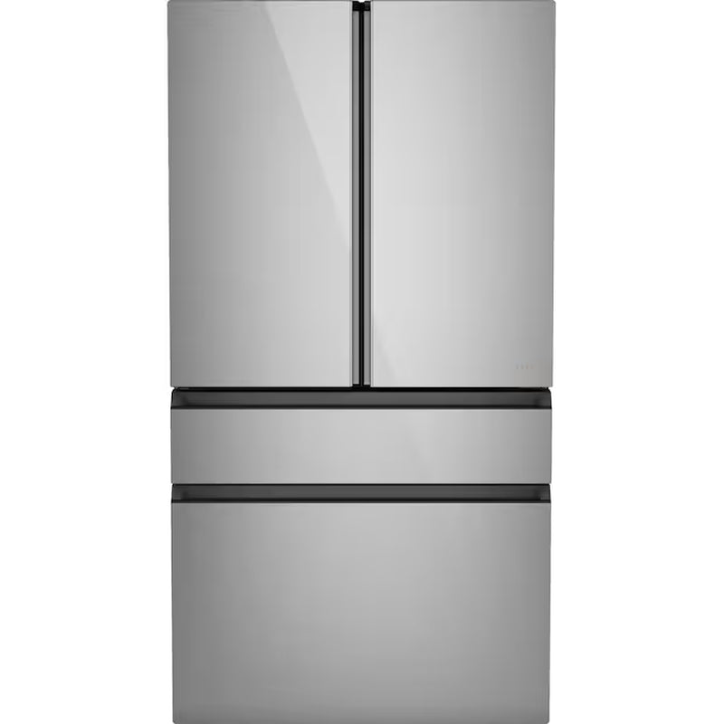 Counter-Depth 22.3-Cu Ft 4 -Door 36-In Wide Smart Compatible French Door Refrigerator with Ice Maker with Water and Ice Dispenser ( Platinum Glass ) ENERGY STAR Certified