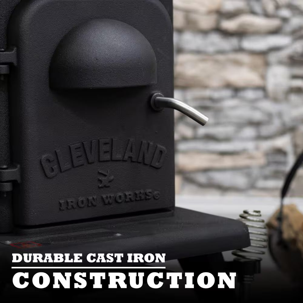 Cast Iron Single Burn Rate Erie Wood Stove - Heats 900 Sq. Ft.