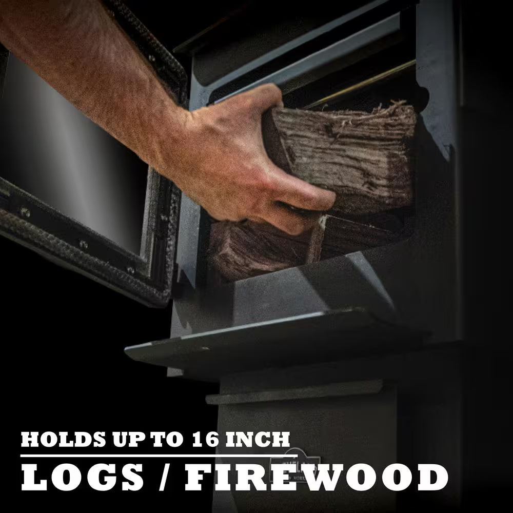 Heats up to 2,000 Sq. Ft. Ontario Wood Stove - Black