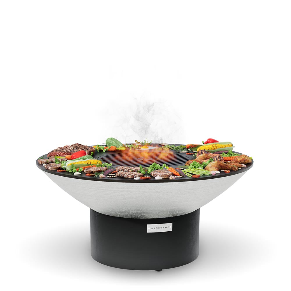Arteflame 40-Inch Stainless Steel Fire Pit Grill with Cooktop