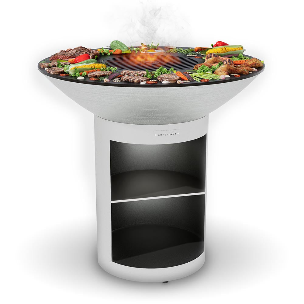 Arteflame 40-Inch Stainless Steel Grill & Griddle — Storage Base