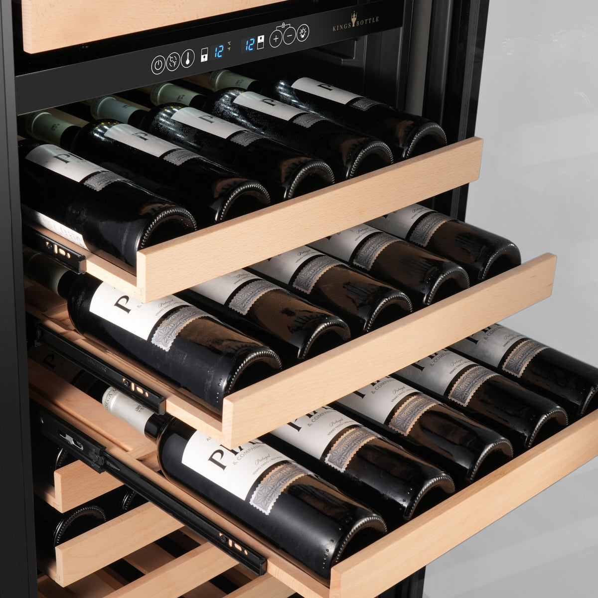 KingsBottle 72-Inch Upright Dual-Zone Wine & Beverage Center