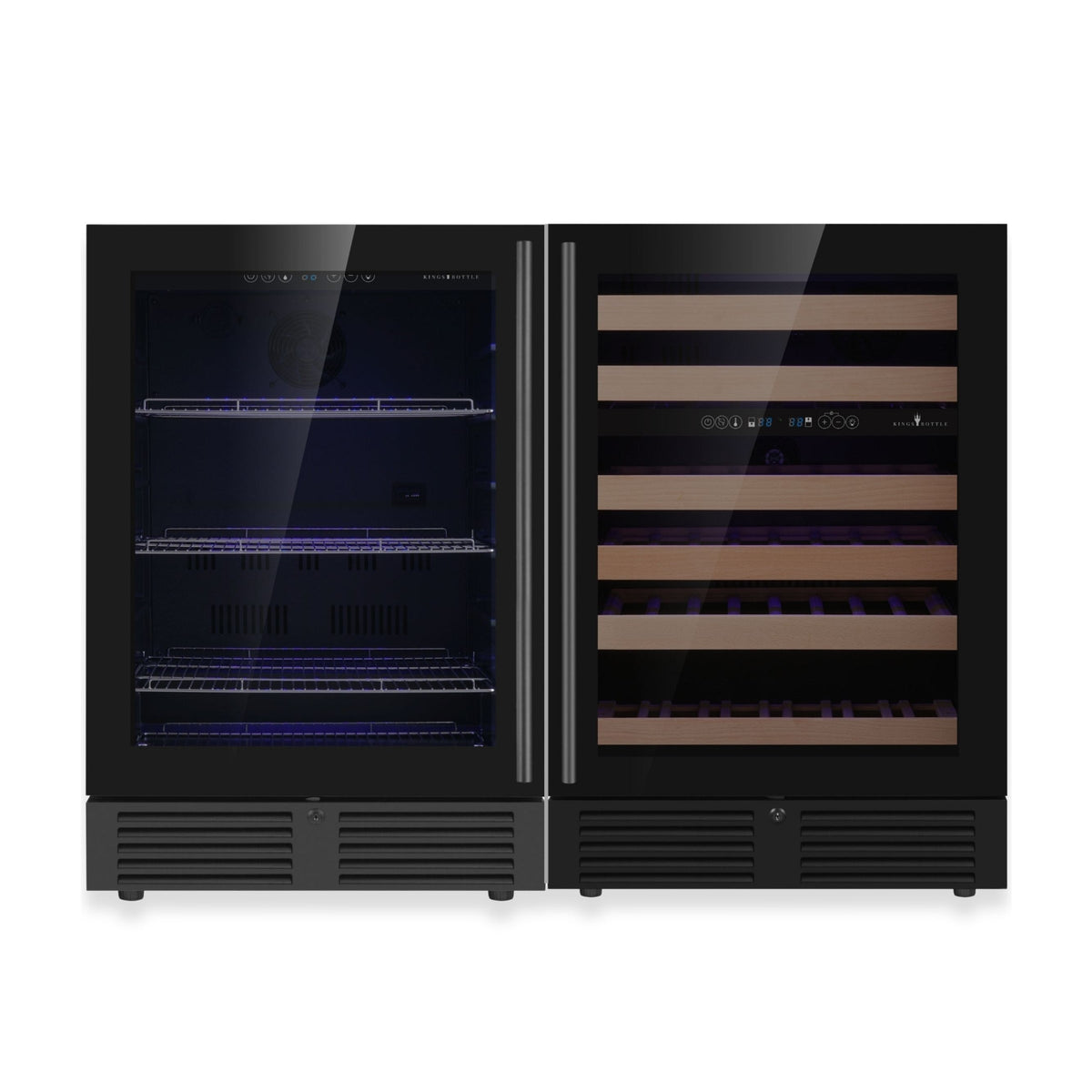 KingsBottle 48-Inch Triple-Zone Wine & Beverage Center