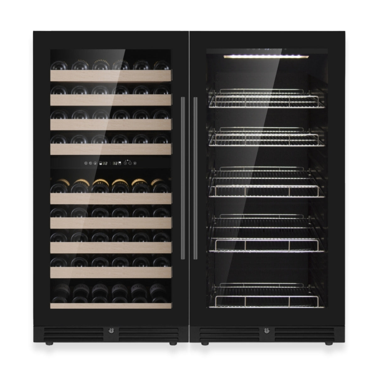 KingsBottle 47-Inch Upright Triple-Zone Wine & Beverage Center