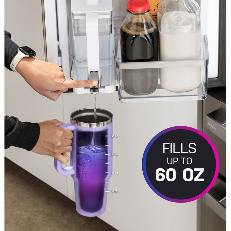 Profile Standard-Depth 28-Cu Ft 4 -Door 36-In Wide Smart Compatible French Door Refrirator with Ice Maker with Water Dispenser and Door within Door ( Finrprint-Resistant Stainless Steel ) ENERGY STAR Certified