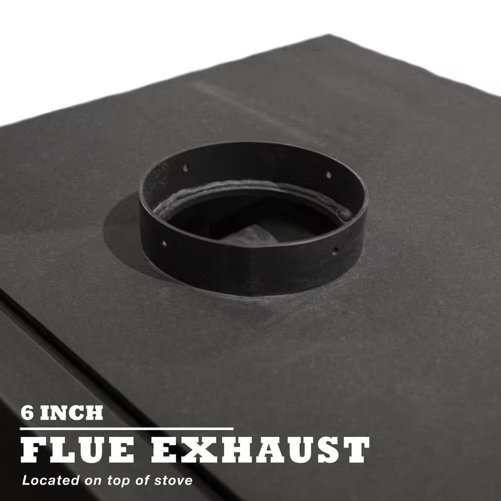 Heats up to 2,000 Sq. Ft. Ontario Wood Stove - Black