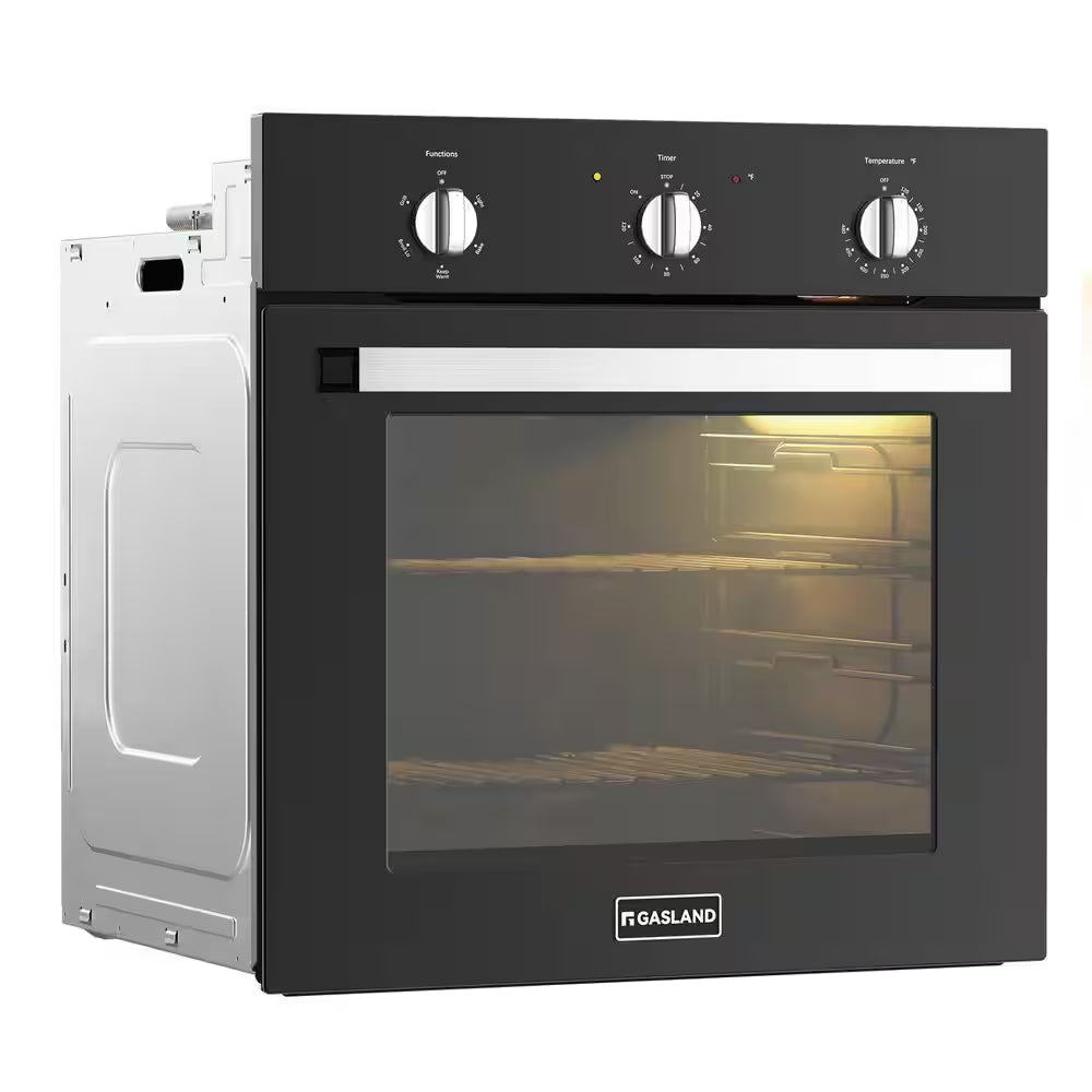 24 In. Built-In Single Electric Wall Oven in Black, CSA Certified