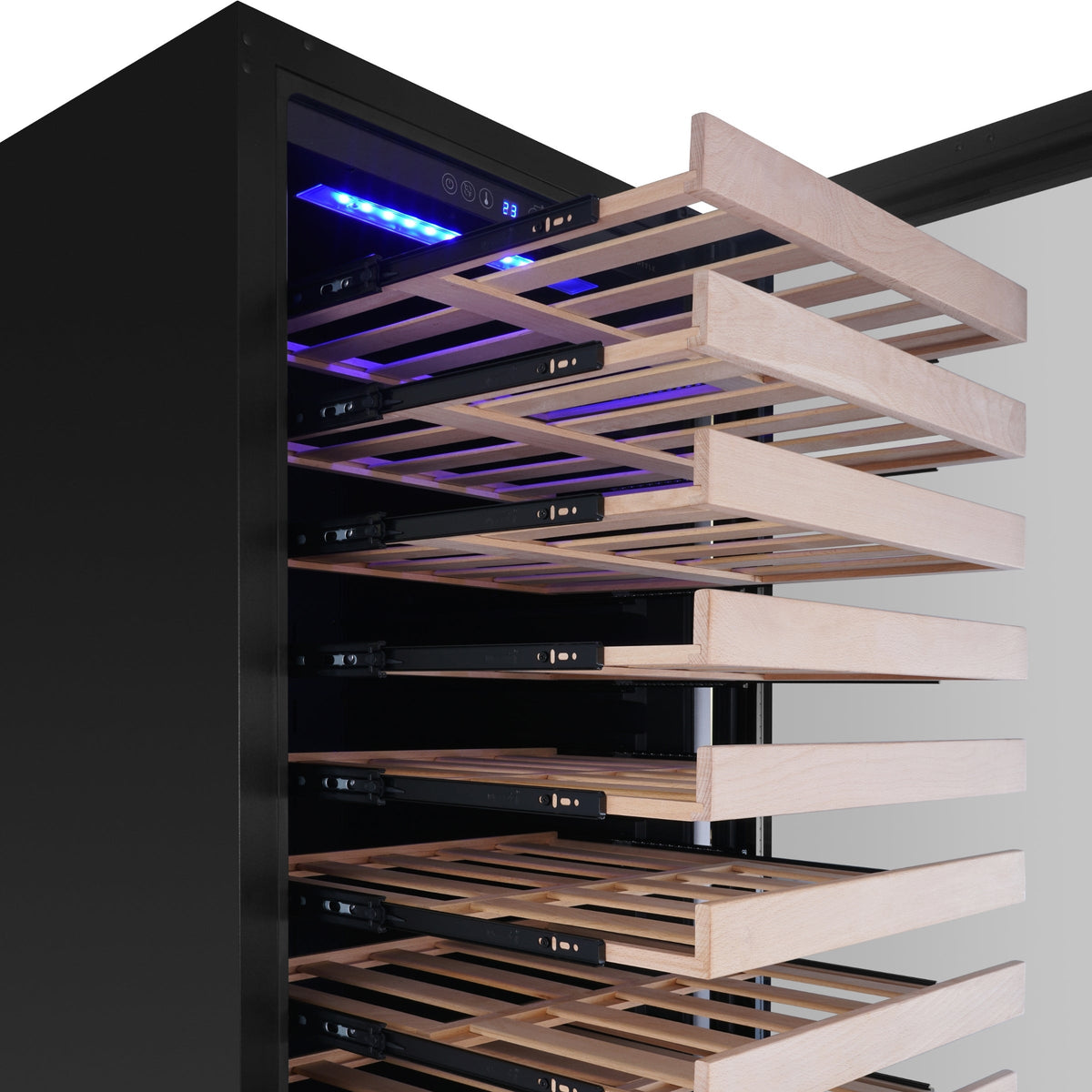 KingsBottle 72-Inch Upright Dual-Zone Wine Cooler