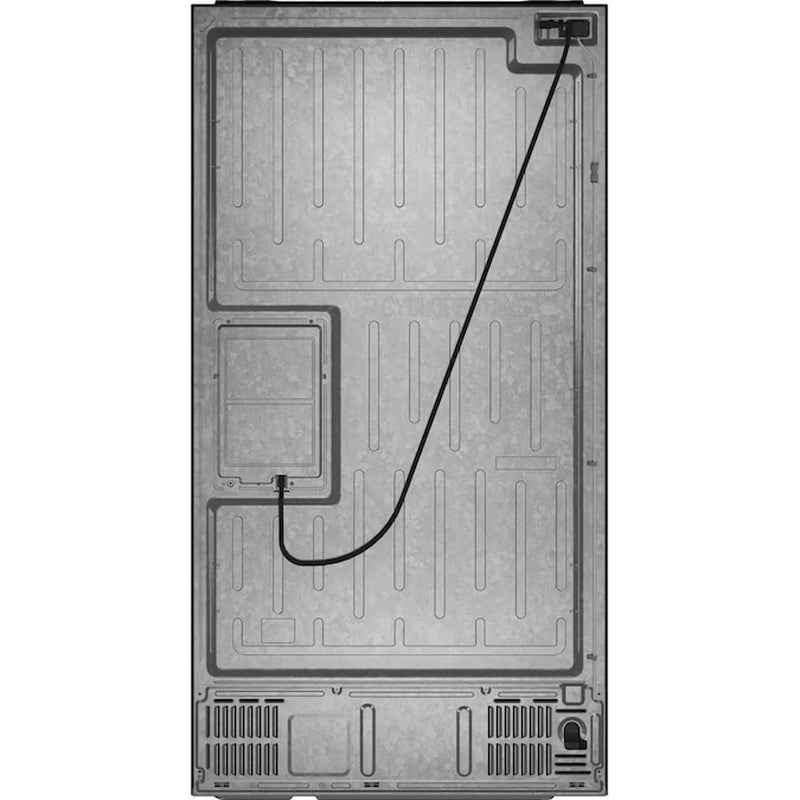 Counter-Depth 22.3-Cu Ft 4 -Door 36-In Wide Smart Compatible French Door Refrigerator with Ice Maker with Water and Ice Dispenser ( Platinum Glass ) ENERGY STAR Certified