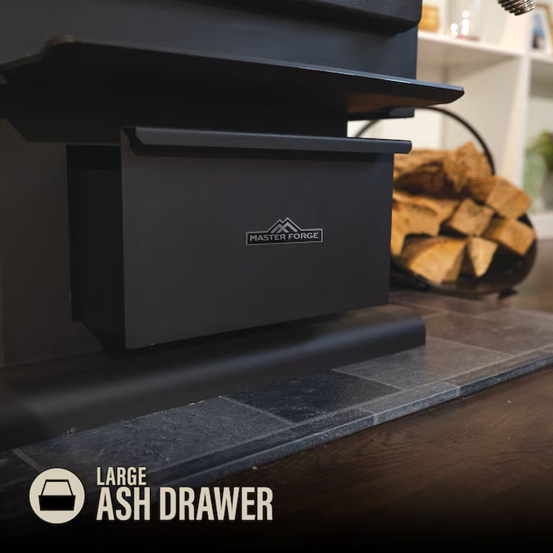 2500-Sq Ft Heating Area Firewood and Fire Logs Wood Stove (EPA Approved)