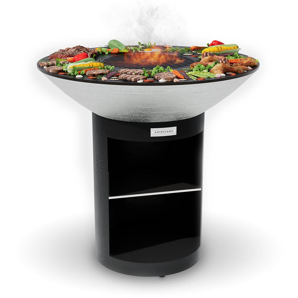 Arteflame 40-Inch Stainless Steel Grill & Griddle — Storage Base