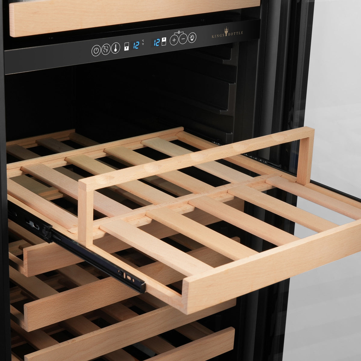 KingsBottle 72-Inch Upright Dual-Zone Wine & Beverage Center