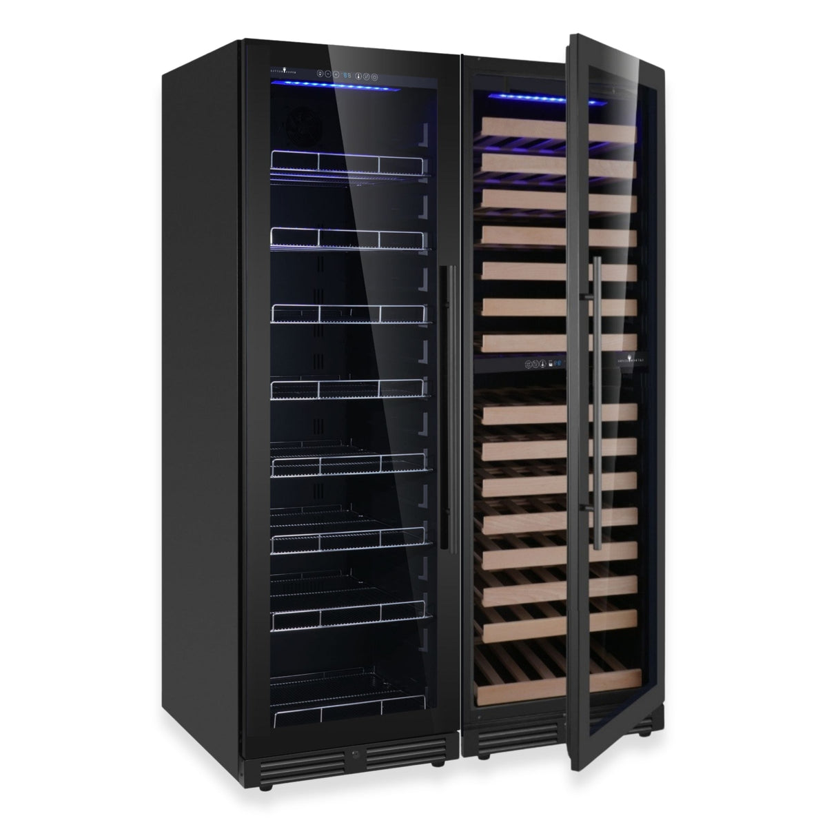 KingsBottle 72-Inch Upright Triple-Zone Wine & Beverage Center