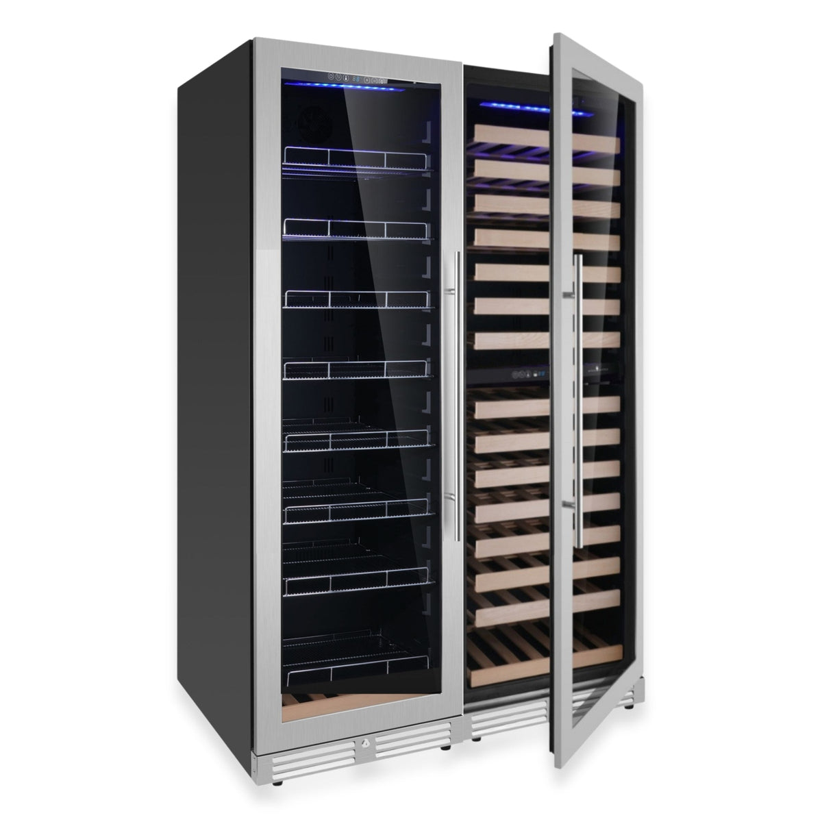 KingsBottle 72-Inch Upright Triple-Zone Wine & Beverage Center