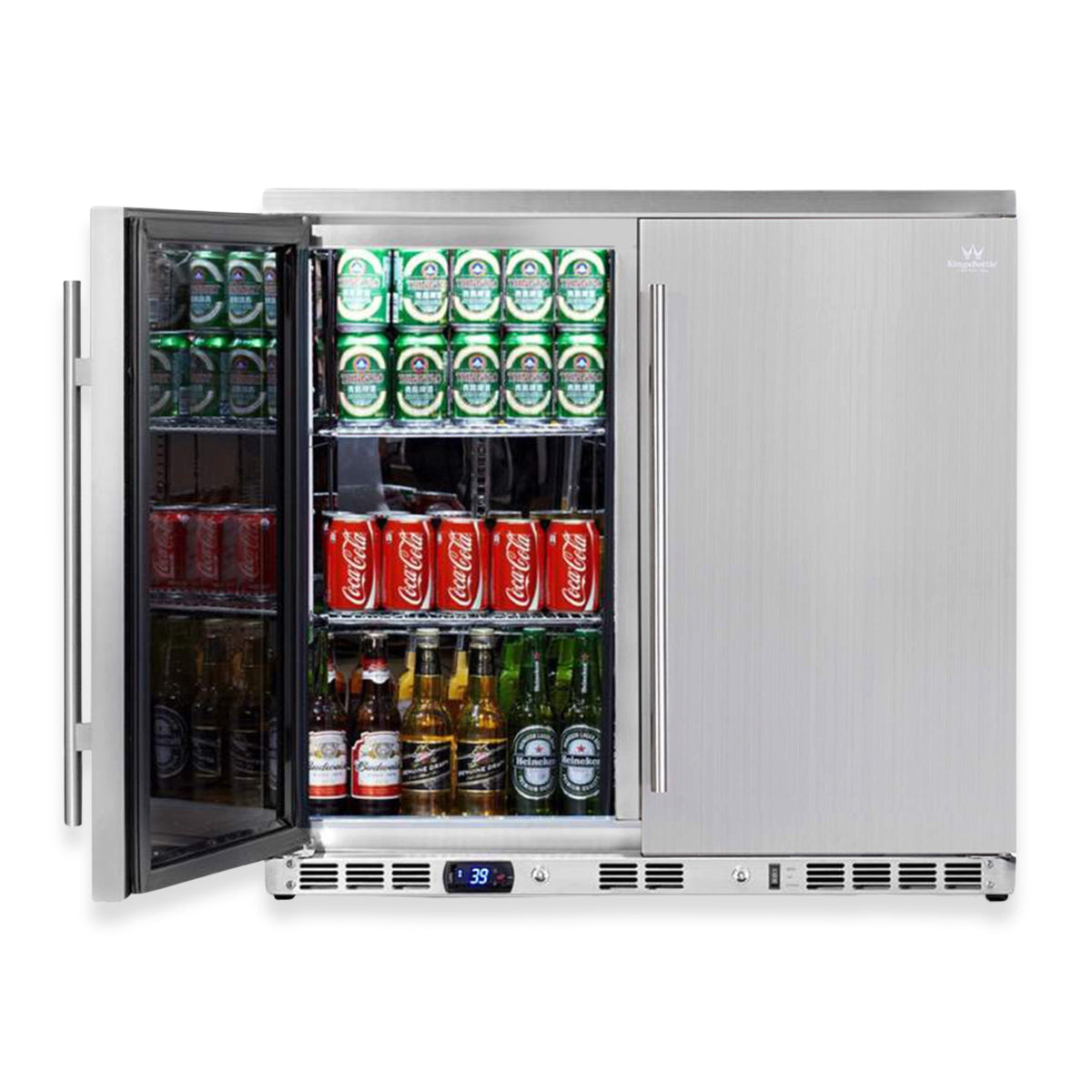 KingsBottle 36-Inch Outdoor Beverage Refrigerator