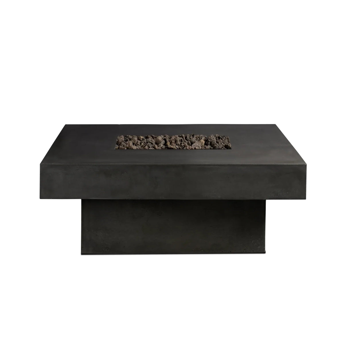 Platz Square Concrete Fire Pit Table