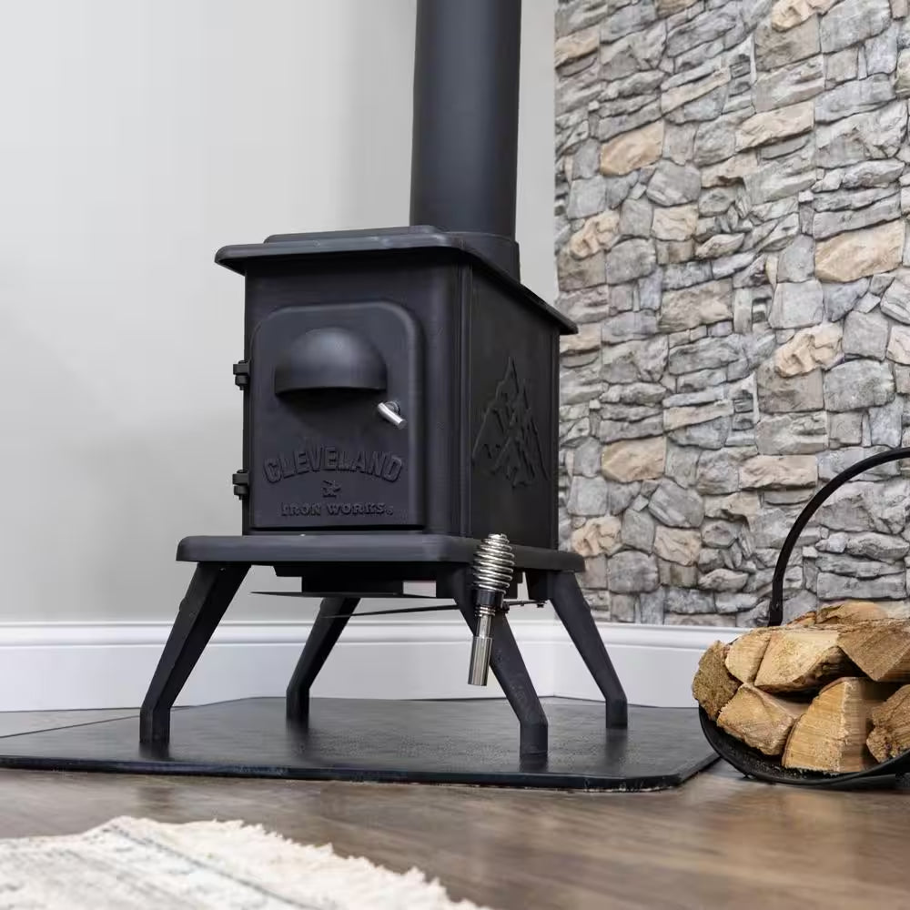 Cast Iron Single Burn Rate Erie Wood Stove - Heats 900 Sq. Ft.