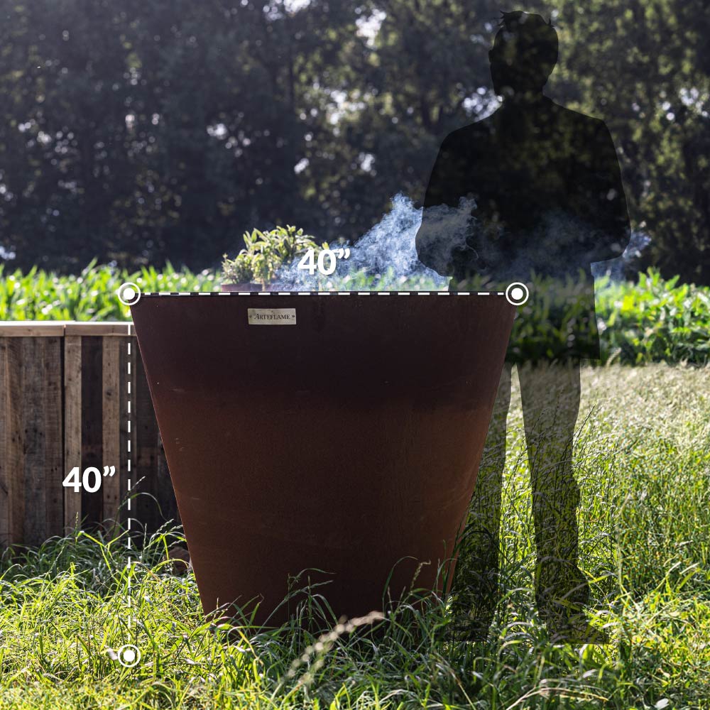 Arteflame 40-Inch Park Series Grill for Public Spaces