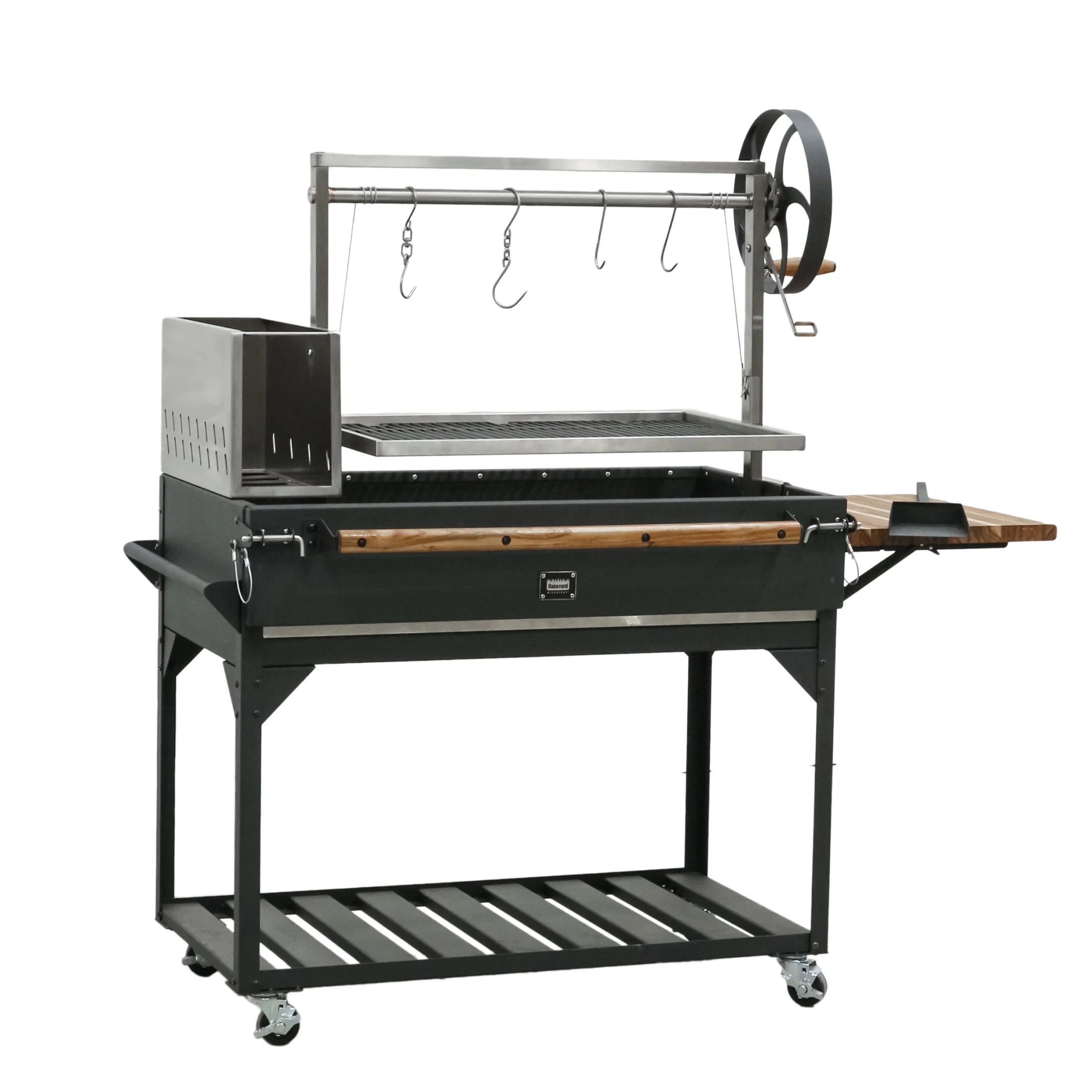 Argentine Santa Maria Wood Fire & Charcoal Steel BBQ Grill, Brasero