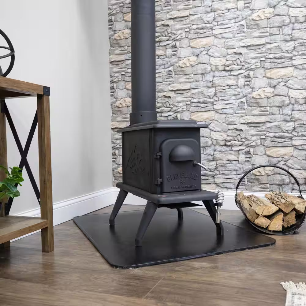 Cast Iron Single Burn Rate Erie Wood Stove - Heats 900 Sq. Ft.